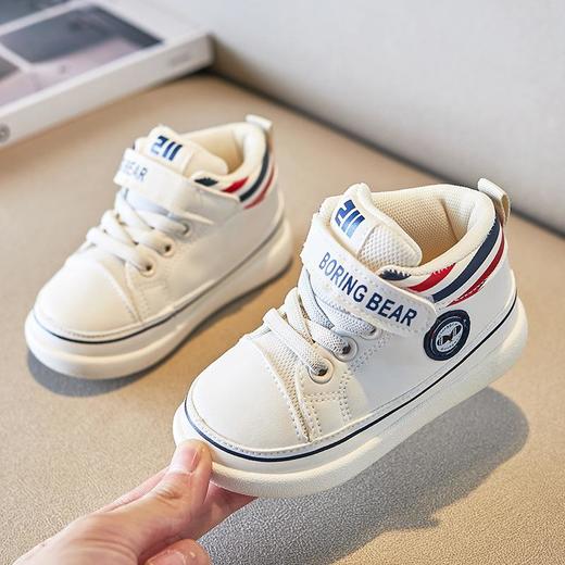 啵力熊秋季新款童鞋韩版学步鞋魔术贴机能鞋男女童软底透气宝宝鞋 商品图3