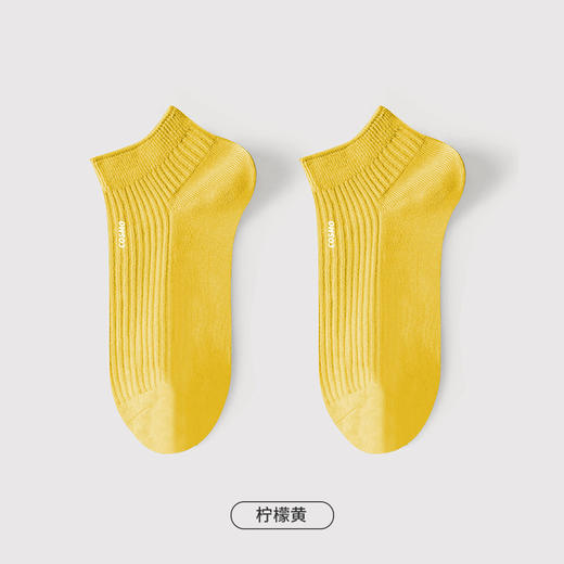 都市丽人简约系列高含棉船袜中厚款女士常规袜LC3DF5 商品图9