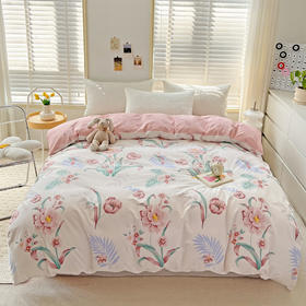 自然醒全棉被套单件 纯棉单人1.5m1.8米床双人200x230学生宿舍100%全棉被罩NH134