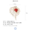订购6个月到｜Gripoix Paris-Heart Brooch-红色 琉璃 爱心 金属 胸针［法国设计师］ 商品缩略图5