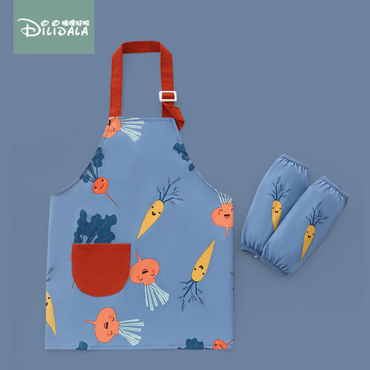 宝宝围裙防水男童儿童画画罩衣防脏绘画衣服女童反穿衣美术生专用 商品图12
