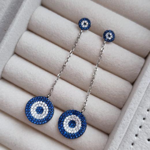 蓝眼睛耳环EE170621091 商品图1