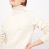 SUNSPEL女士秋冬羊羔毛漏斗领高领针织毛衣 商品缩略图3