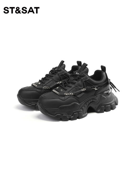 星期六潮酷厚底小白鞋高跟老爹鞋SS33112136 商品图6