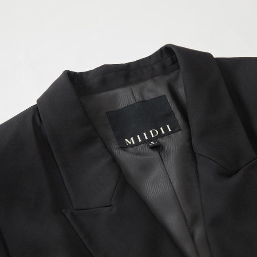 谜底特色西装外套女2023秋新款通勤纯色西服立体蝴蝶结233MW1136 商品图3