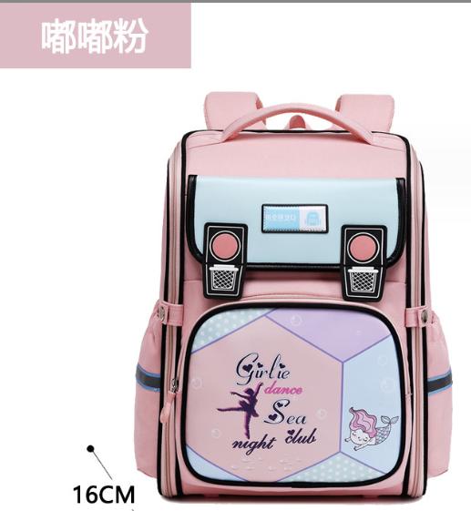 新款小学生英伦书包横版、竖版男女生防水轻便护脊双肩背包 商品图13