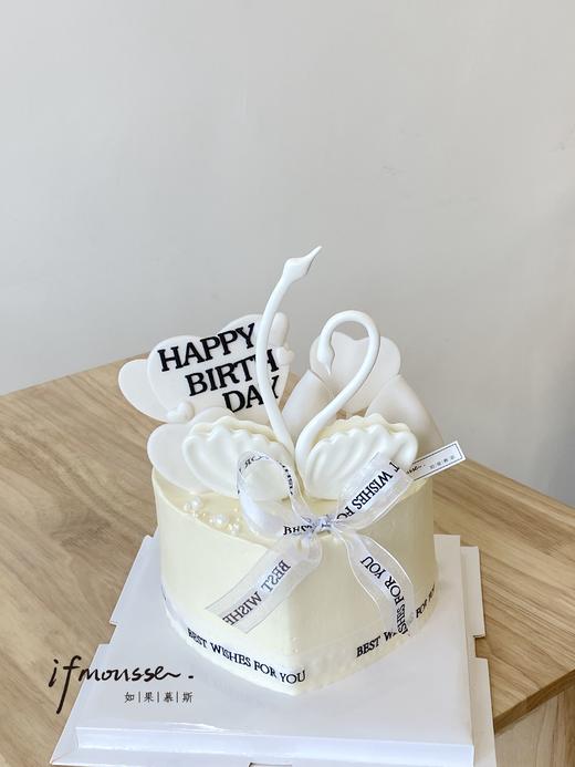 「女士」心形白天鹅  爱心天鹅蛋糕 商品图0