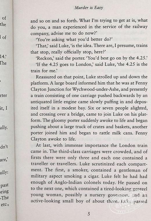 【中商原版】阿加莎系列 杀人不难 英文原版 Murder Is Easy  Agatha Christie 商品图6