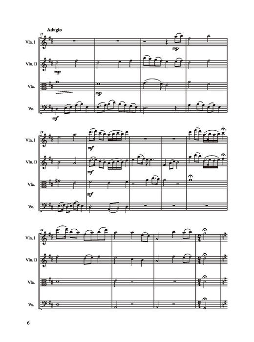 梁山伯与祝英台 弦乐四重奏  总谱+分谱（附音频） 商品图4