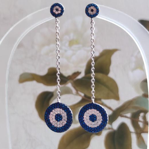 蓝眼睛耳环EE170621091 商品图2