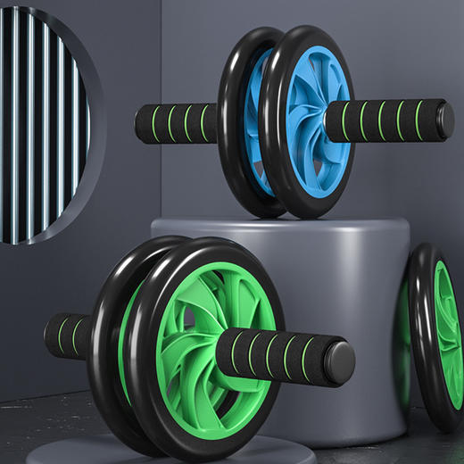 凯速静音型双轮健腹器腹肌轮健腹轮滚轮（带跪垫）PR41 商品图1