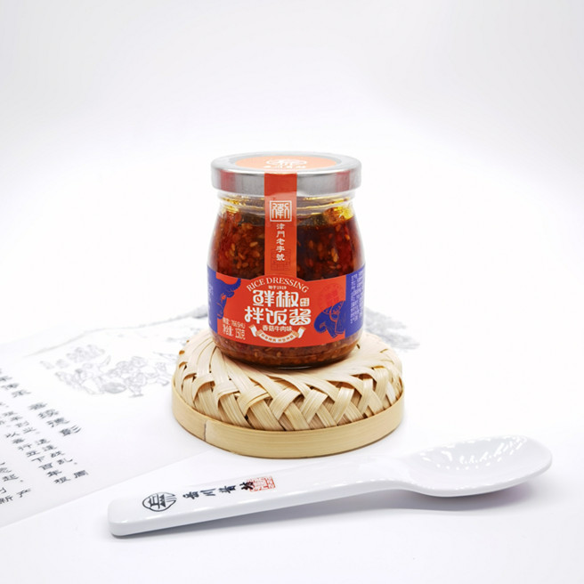 津农精品天津宁河县岳川鲜椒拌饭酱（香菇牛肉味）150g*3