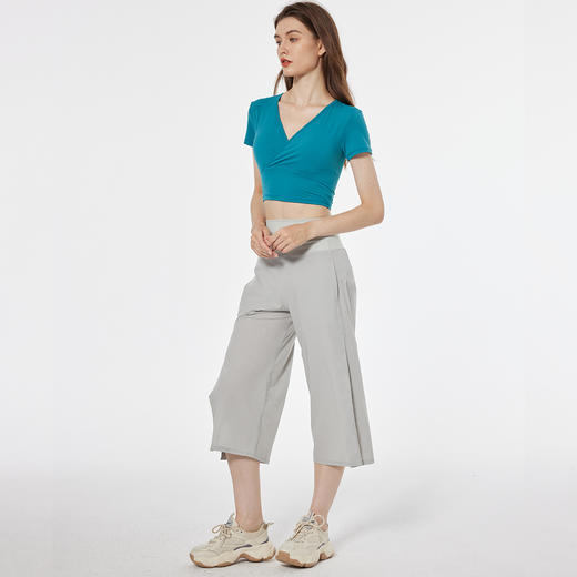 哈瓦塔禅柔新款八分侧开叉宽松运动瑜伽裤 商品图6