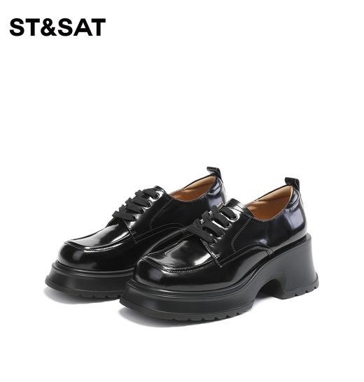 星期六舒适圆头松糕底系带单鞋乐福鞋SS33112063 商品图7