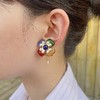 订购6个月到｜Gripoix Paris-Clover Earrings-彩色琉璃  四叶草 耳环［法国设计师］ 商品缩略图1