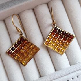 琥珀耳环AE20210015