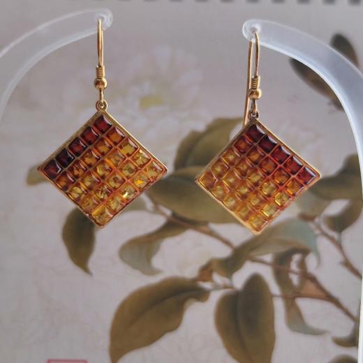 琥珀耳环AE20210015 商品图1
