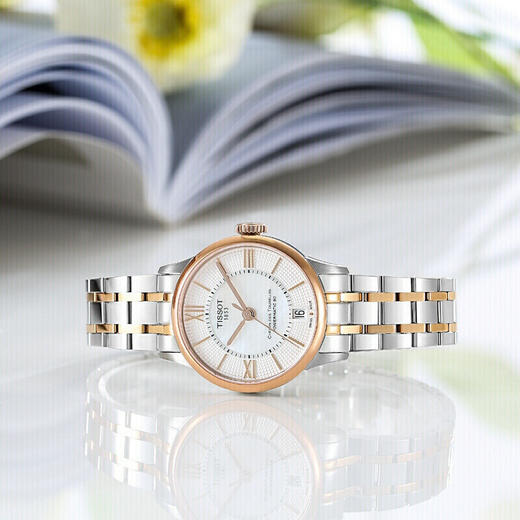 【时计廊】天梭（TISSOT）瑞士手表 杜鲁尔系列腕表 机械女表七夕送女友T099.207.22.118.02 商品图1