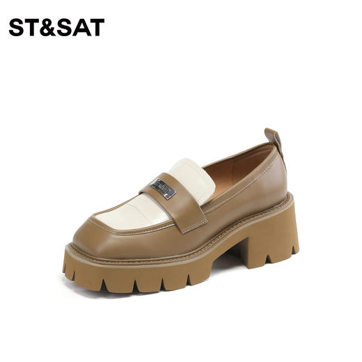 星期六英伦风厚底乐福鞋SS33111025 商品图2