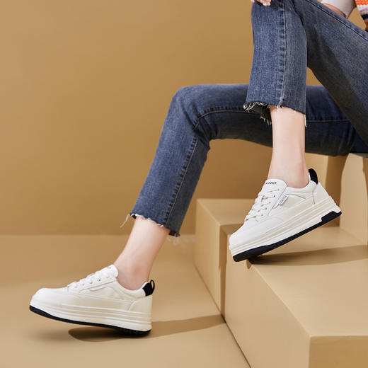 厚底时尚增高，拼色秀气休闲板鞋YQ-2260 商品图2