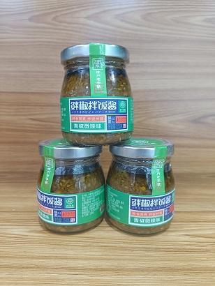 津农精品天津宁河县岳川鲜椒拌饭酱（青椒微辣味） 商品图0
