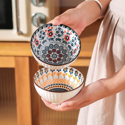 【为思礼】日式餐具套装陶瓷饭碗 家用2024新款米饭碗*礼盒装哦 商品图3