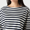 SUNSPEL女士秋冬全棉船领条纹长袖T恤Heavyweight 商品缩略图5