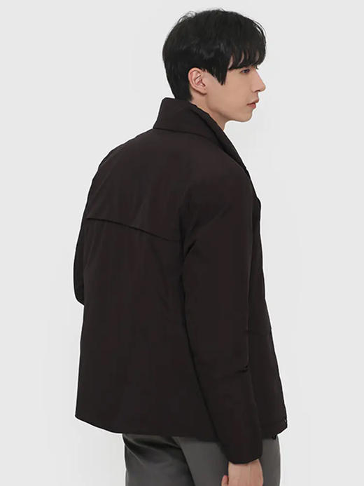 callisto咖色聚酯纤维短款羽绒服 FRFED111C 商品图1