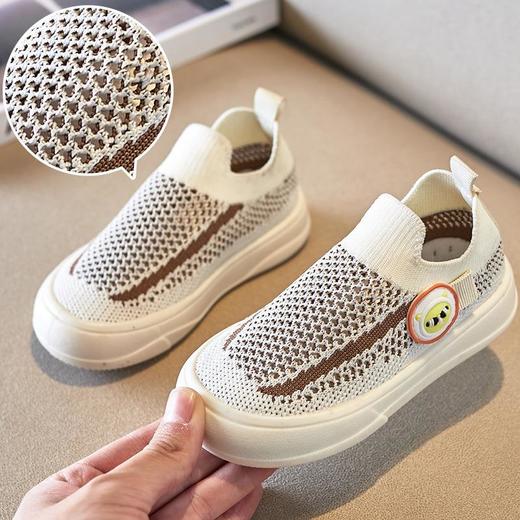 啵力熊童鞋新夏款网鞋休闲镂空室内鞋透气男童飞织鞋女童软底板鞋 商品图1