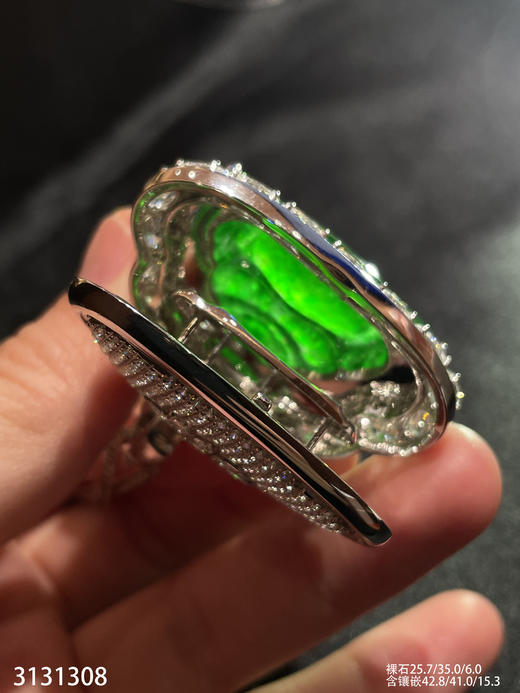 老坑玻璃种帝王绿佛公吊坠【3131308】具体价格微信咨询 商品图7