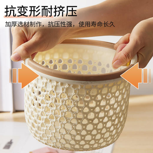 【居家常备！日式手提脏衣篮】 防水脏衣服收纳筐脏衣筐 大号镂空塑料脏衣篓 商品图2
