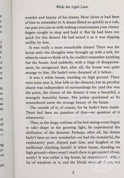 预售 【中商原版】阿加莎系列 灯火阑珊 9篇短篇 英文原版 While the Light Lasts Agatha Christie 商品图4