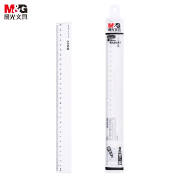 晨光（M&G）文具透明尺子小学生直尺30cm文具考试专用 刻度清晰韧性耐磨 中高考 商品图1