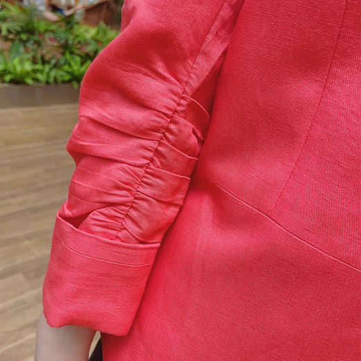 圣三利女装新款纯色休闲西服外套SL2012113 商品图3