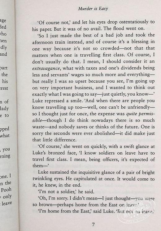 【中商原版】阿加莎系列 杀人不难 英文原版 Murder Is Easy  Agatha Christie 商品图7