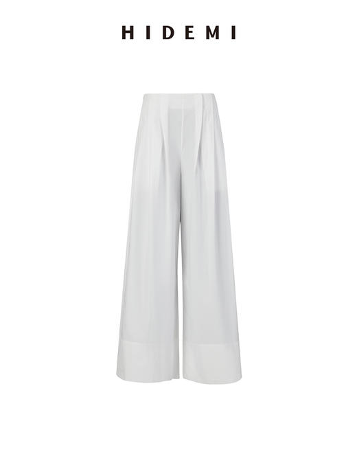 HIDEMI 高腰立体剪裁压褶花苞式阔腿裙裤阔腿裤 商品图7