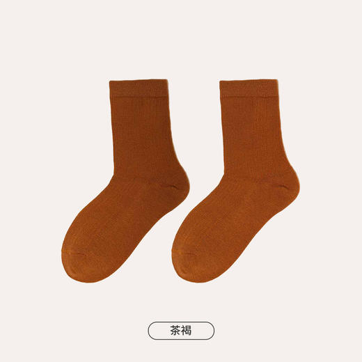 都市丽人眯雅佳休闲系列精梳棉中筒袜中厚款儿童常规袜童袜袜子JC3DA1 商品图5