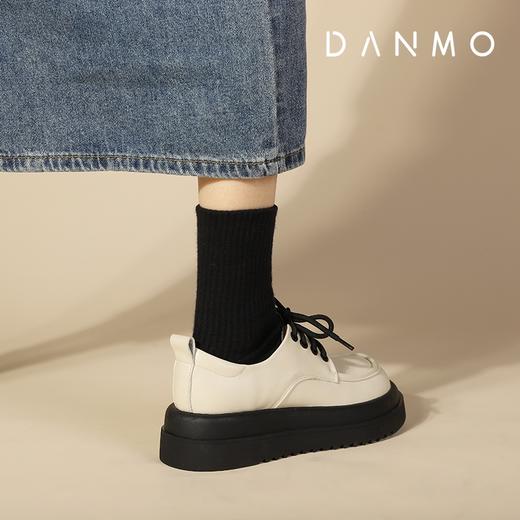 DANMO旦茉复古小皮鞋 可甜可酷 厚底增高5cm 橡胶防滑大底 商品图5