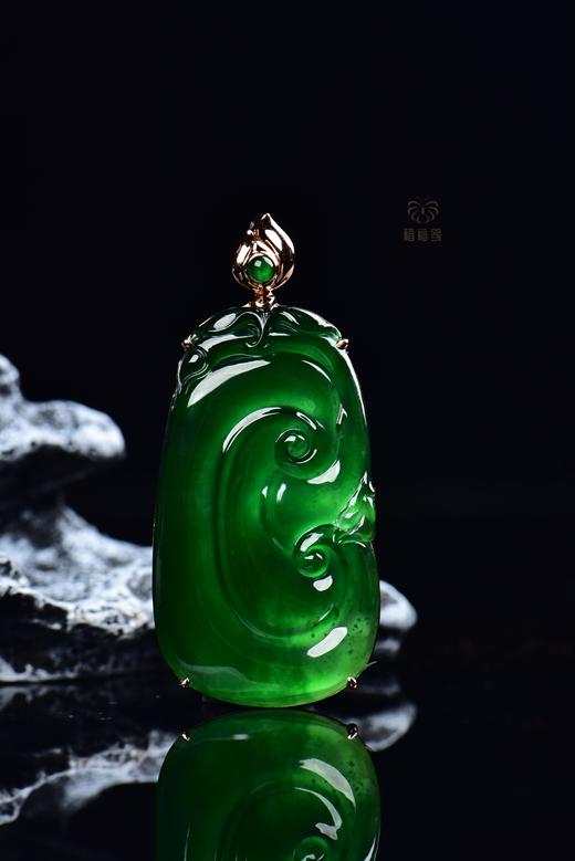 【万事如意】翡翠如意挂坠中    GZ12307035W 商品图1