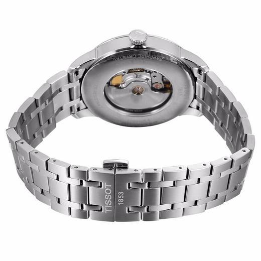 【时计廊】瑞士手表杜鲁尔系列时尚自动机械男士手表 蓝盘钢带 T099.407.11.048.00 商品图1