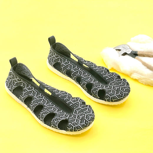 内联升男鞋手工单鞋千层底大内联升飞织十方凉鞋DN8531 商品图3