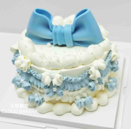 【蝴蝶结蛋糕】蓝色款 商品图1