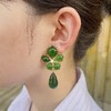 北京仓｜Gripoix Paris-Tropical Flower-帝王绿 花朵 耳环［法国设计师］ 商品缩略图5
