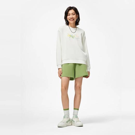 【S-XL断码】李宁卫衣23秋季女潮流宽松圆领套头衫长袖针织休闲运动服AWDT446【库存有限，如无货将做退款，介意慎拍！】 商品图4