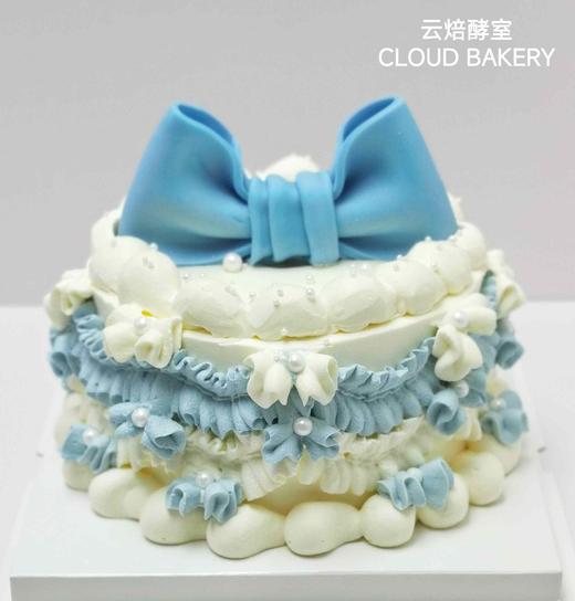 【蝴蝶结蛋糕】蓝色款 商品图0