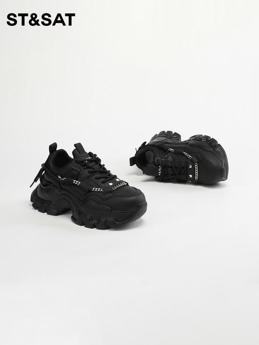 星期六潮酷厚底小白鞋高跟老爹鞋SS33112136 商品图9