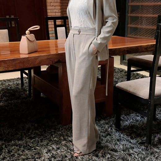 圣三利女装  简约休闲垂感阔腿裤SL2036108 商品图1