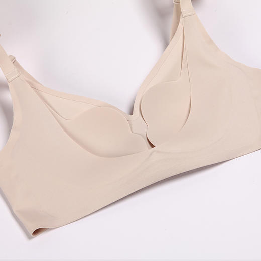 都市丽人Vbra泳布零感无磁内衣薄款3/4杯无钢圈三排扣LB3AA8 商品图4