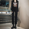 HEY+JEANS直筒牛仔裤女2023韩版新款高腰显瘦小个子高弹力烟管裤 商品缩略图0