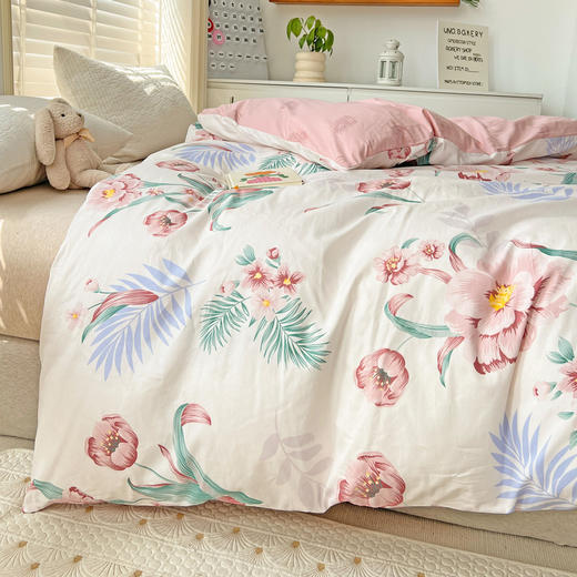 自然醒全棉被套单件 纯棉单人1.5m1.8米床双人200x230学生宿舍100%全棉被罩NH134 商品图5